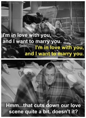 Foreign Correspondent love scene