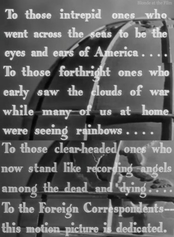 Foreign Correspondent opening