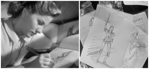 Rebecca Fontaine sketching