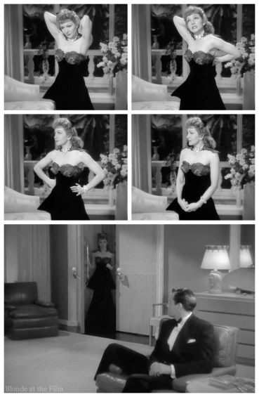 Palm Beach Story Claudette Colbert and Joel McCrea dress