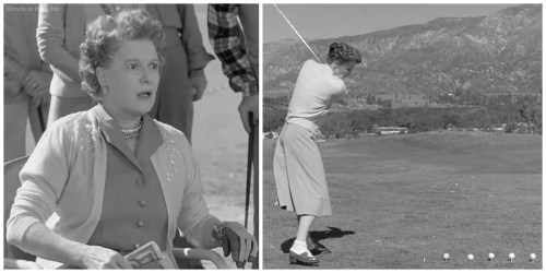 Pat and Mike Hepburn golfing