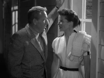 Pat and Mike Hepburn Tracy door