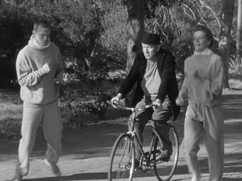 Pat and Mike Hepburn training