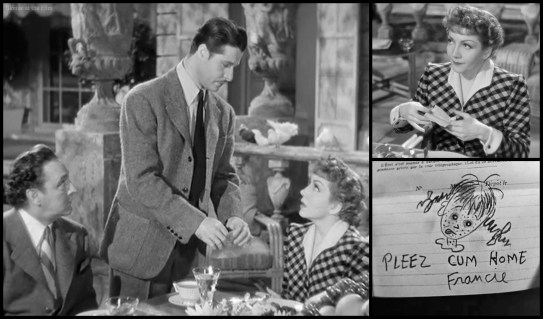 Midnight Colbert Ameche telegram