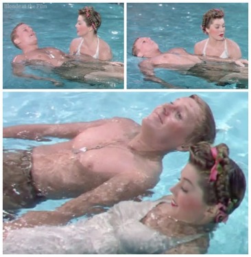 Thrill of a Romance Esther Williams and Van Johnson swimming lesson