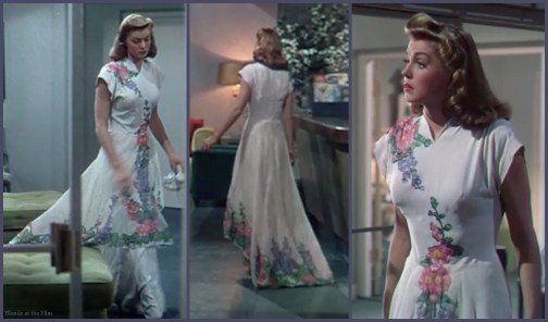 Thrill of a Romance Esther Williams white flower dress