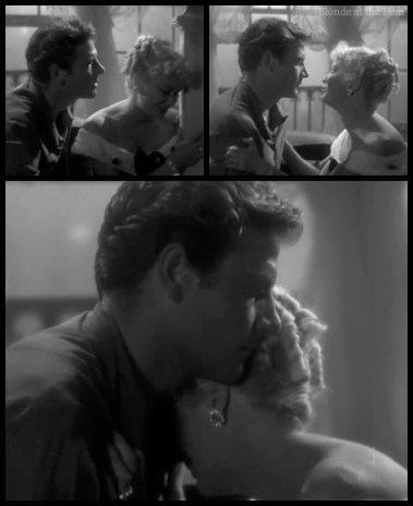 Barbary Coast McCrea Hopkins love scene