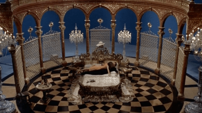 Paris When It Sizzles Hepburn Holden bed