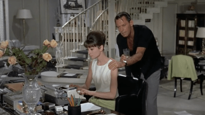 Paris When It Sizzles Hepburn Holden working