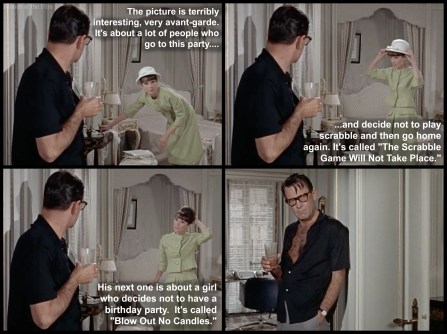 Paris When it Sizzles Holden Hepburn scrabble