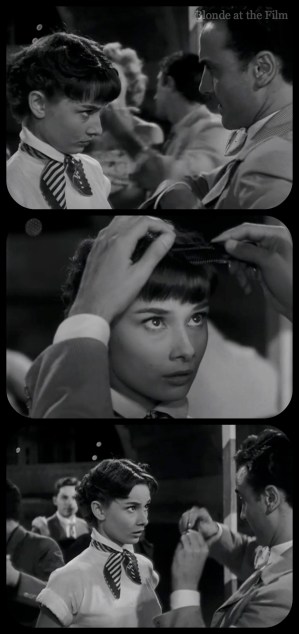 Roman Holiday Hepburn barber party