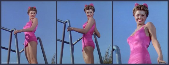 Bathing Beauty Williams pink suit board