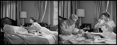 Adams Rib Tracy Hepburn bed