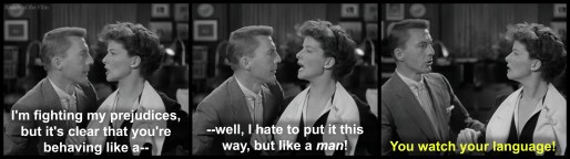 Adams Rib Wayne Hepburn man