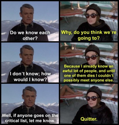 Charade Grant Hepburn meeting