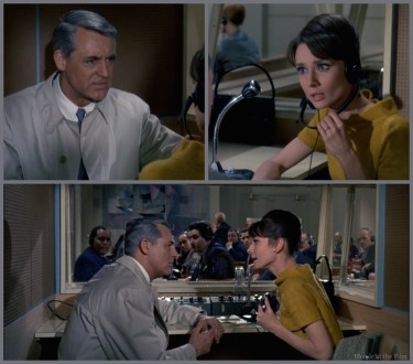 Charade Hepburn Grant job