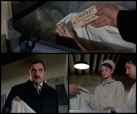Charade Hepburn morgue