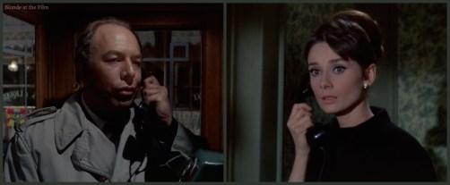 Charade Kennedy Hepburn phone