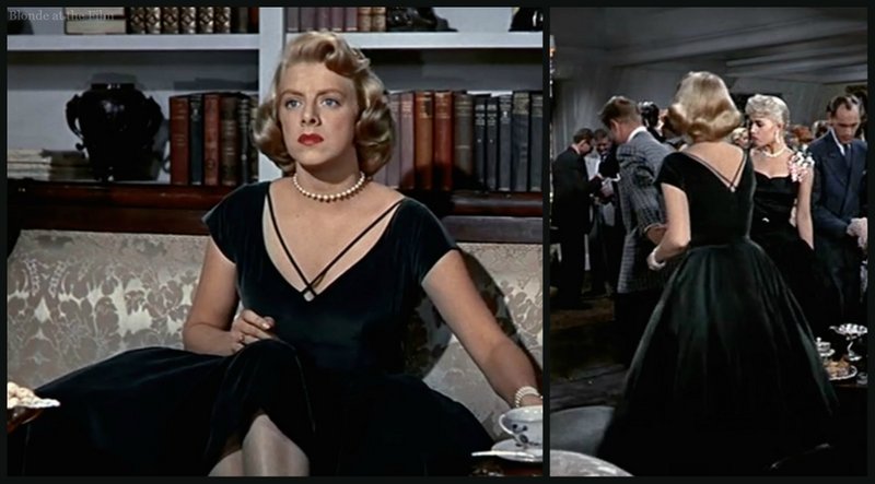White Christmas Clooney green dress | The Blonde at the Film