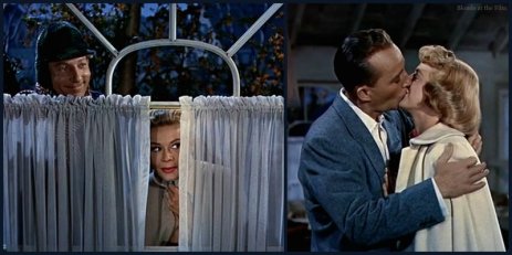 White Christmas Crosby Clooney kiss