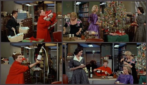 Desk Set Christmas party