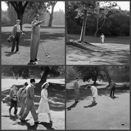 Bringing Up Baby Grant Hepburn golf