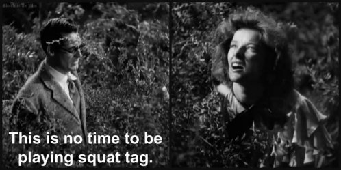 Bringing Up Baby Grant Hepburn tag