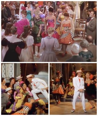 Harvey Girls Easter Parade orange stripe costume