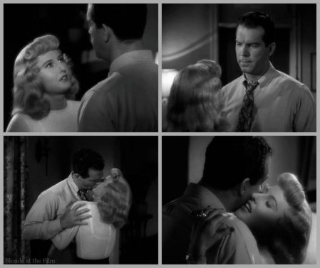 Double Indemnity Stanwyck MacMurray kiss