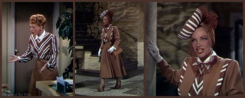 Nancy Rio Miranda brown suit