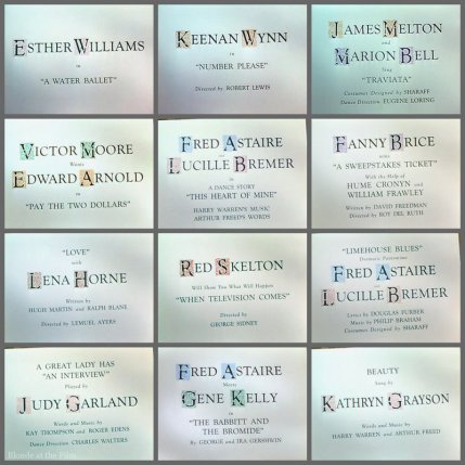 Ziegfeld Follies title cards