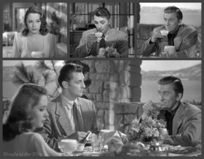 Out of the Past Greer Mitchum Douglas breakfast 2