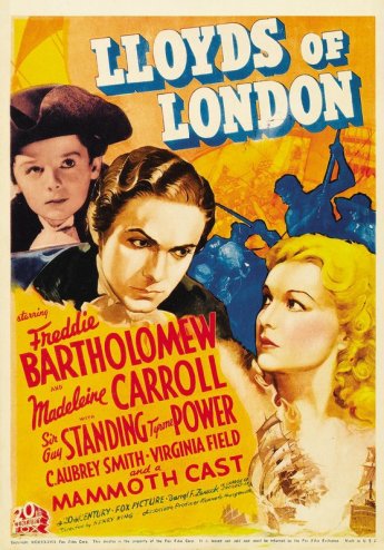 Lloyd's of London: Tyrone Power and Madeleine Carroll via: http://www.doctormacro.com/Movie%20Summaries/L/Lloyds%20of%20London.htm Unless otherwise noted, all images are my own.