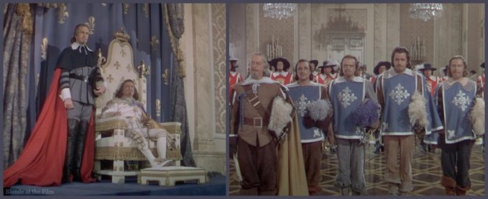 The Three Musketeers: Van Heflin, Gene Kelly, Gig Young, Vincent Price, Henry Morgan, and Robert Coote