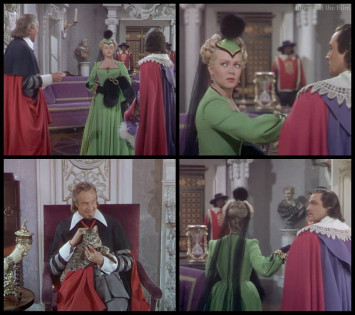 The Three Musketeers: Gene Kelly, Vincent Price, and Lana Turner