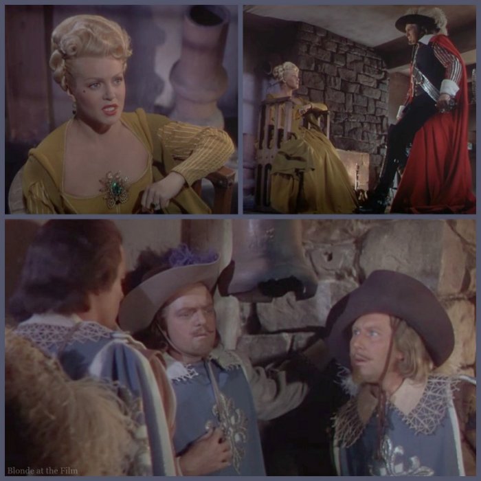 The Three Musketeers: Lana Turner, Vincent Price, and Van Helflin