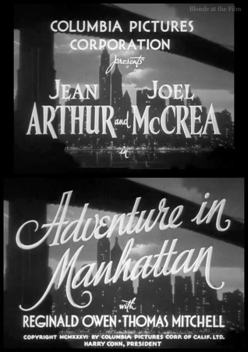 Adventure in Manhattan: Joel McCrea and Jean Arthur