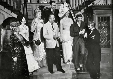 The Happiest Millionaire: the cast with Walt Disney