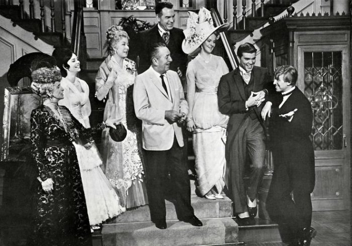 The Happiest Millionaire: the cast with Walt Disney