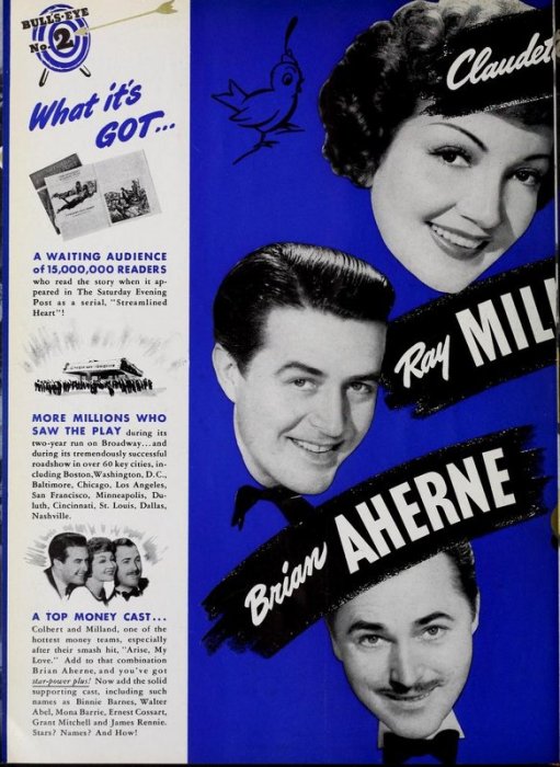 Skylark: Claudette Colbert, Brian Aherne, and Ray Milland