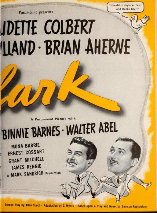 Skylark: Claudette Colbert, Brian Aherne, and Ray Milland