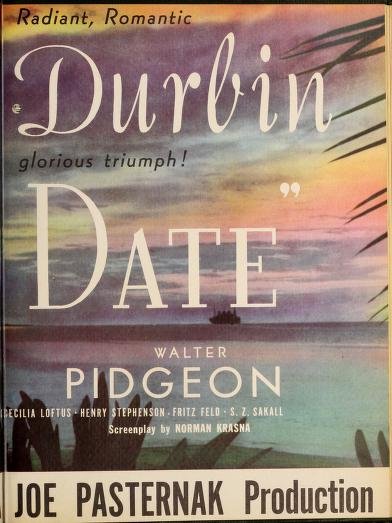 It's a Date: Deanna Durbin