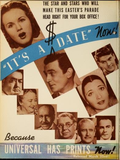 It's a Date: Deanna Durbin, Kay Francis, and Walter Pidgeon