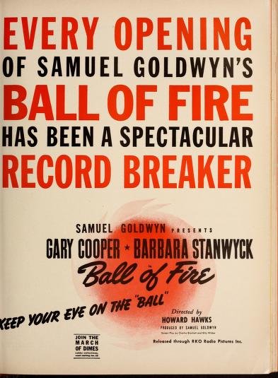 Ball of Fire: Barbara Stanwyck & Gary Cooper