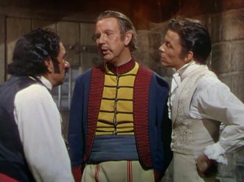 The Kissing Bandit: J. Carrol Naish, Clinton Sundberg, and Frank Sinatra