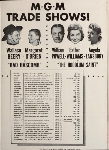 The Hoodlum Saint: Esther Williams, William Powell, and Angela Lansbury