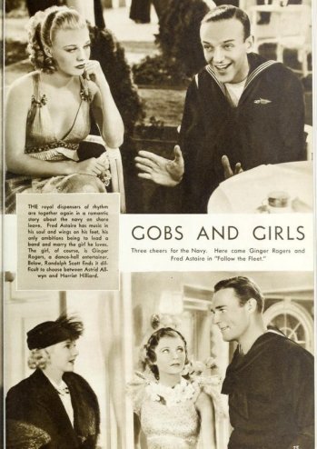 Follow the Fleet: Randolph Scott, Harriet Nelson, Ginger Rogers, and Fred Astaire