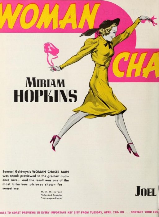 Woman Chases Man: Miriam Hopkins and Joel McCrea