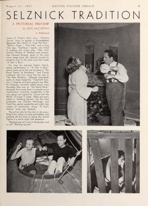 Nothing Sacred: Carole Lombard and Fredric March