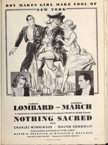 Nothing Sacred: Carole Lombard and Fredric March